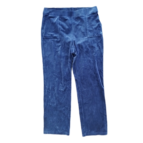 Juicy By Juicy Couture Straight Mid Rise Juniors Blue Track Pant - Picture 2 of 11